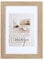 KM Foto Bilderrahmen Holz Plexi Acryl Rahmen quadratisch Collage Wanddeko Poster S215: Farbe: Natur | Format: 50x70