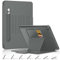 DAORANGE Case for iPad 9th / 8th / 7th Generation, iPad 10.2 Inch Case 2021/2020/2019, PU Leather Shockproof Magnetic Smart Case Cover with Pen Holder, 7 Angle Stand, Auto Sleep/Wake (Gray)