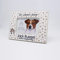 power gift JACK RUSSEL TERRIER - Bilderrahmen mit Hunde Motiv. Rahmen für Foto, Fotorahmen aus Holz zum Aufstellen oder Aufhängen. Geschenk für alle Hundeliebhaber.