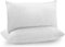 Utopia Bedding Kopfkissen (2er Set), 40 x 80 cm Schlafkissen, Gebürsteter Stoff Bezug Bettkissen, Premium Qualität Weich et Atmungsaktiv Kissen (Weiß)