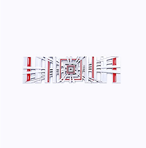 Tesla Auto Tail Tag Emblem Abzeichen Logo Gitter Metall Brief Für Tesla Modell S Y X Plaid Brief Auto Zubehör (Silber Rot)