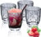 Lot de 4 gobelets en plastique acrylique incassable de 300 ml - Gobelets à eau réutilisables de qualité supérieure pour pique-nique, fête, pique-nique, usage quotidien