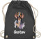 Turnbeutel Rucksack - Hunde - Dackel - Hundebesitzern Geschenk - Unisize - Dunkelgrau - hund personalisierte geschenke hundebesitzer hunde. dog hundemotiv personalisiertes name gift hunden eigenem