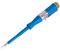 FIXTEK Tester Plain Slot Blade Neon 110-500Volts Circuit electricians Electrical Voltage Pen Flat Screwdriver Transparent Safety Insulated Handle Pocket Clip