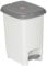 URBNLIVING 8L or 40L Slim Recycling Kitchen Step On Pedal Bin With Inner Insert Liner Pocket and Lid for Home and Office (40L White)