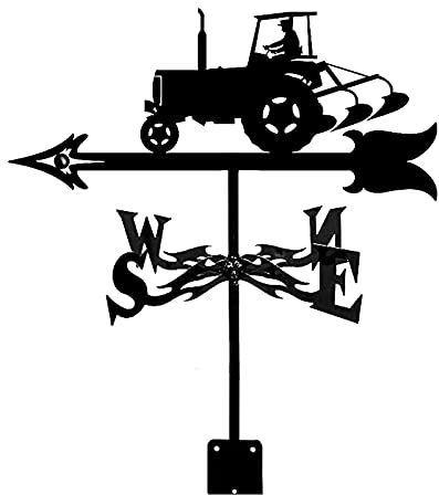 EICOFF Dekorative Windfahne, Wetterfahne, für den Garten, Hofpfahl, Hahn, Wetterfahne, Bauernhof, langlebig, Szene, Windrichtungsanzeige, Windfahne, Wetterhahn, Ornament