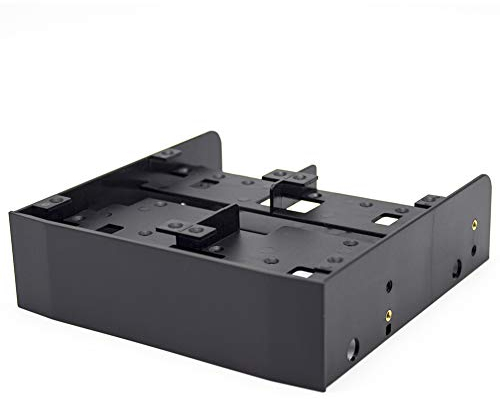 2,5 / 3,5 HDD / SSD auf 5,25 Diskettenlaufwerksschacht Computard Drive Bay SSD Montagehalterung 19 × 16 × 5 2,5 3,5 HDD SSD auf 5,25 Diskettenlaufwerkschacht Computer-Montagehalterung