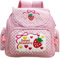 Sothuba Kawaii Rucksack mit Erdbeer-Stickerei für Mädchen, Teenager, Studenten, Schulranzen, niedlicher rosa Spitze, JK-Rucksack, Pink, 30x37x13cm, Kawaii-Erdbeer-Stickerei