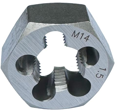 Yamesh M14 x 1,5 Sechskant-Schneideisen zum Umfädeln von Gewindeschneidern, Karton, Stahl, für Rechtshänder
