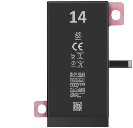 OnlyTech - Batteria sostitutiva Premium per iPhone 14-3279mAh - con adesivo