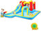 LEADZM Château Gonflable Enfant avec Souffleur, Grande Aire de Jeux Gonflable avec Piscine, Toboggan, Mur d'escalade, Pistolet à Eau, Convient pour 3 Enfants 3-10 Ans, 465x365x195 cm
