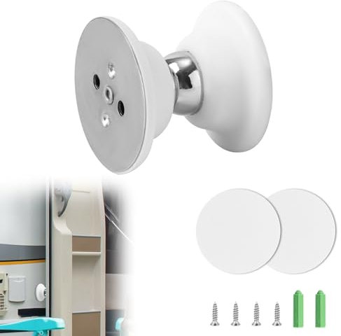 XIHIRCD RV Door Holder Catches, Magnetic Baggage Door Catch RV Door Holder Strong Magnetic Baggage Door Catch Latch RV Door Stopper for Travel Trailers Camper Accessories (White)