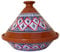 La Maison Unique: Tajine Terracotta Marocchina Tunisina Diametro 32cm Pentola a Pressione Con Coperchio Piatto Etnico Marocchino Cucina Salutare - Qualità Premium - Rosso