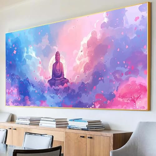 DIY 5D Diamond Painting Erwachsene Sternenhimmel Diamant Painting Bilder, Zen Diamond Painting Set, 5D Diamond Painting 30x60cm Stickerei Kreuzstich Basteln Erwachsene für Zimmer Deko Aesthetic L-V