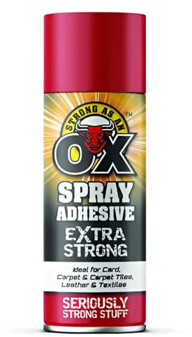 Zopper Heavy Duty Spray 500ml Adhesive Glue Art Foam for Carpet Tile Craft Fabric Extra Strong