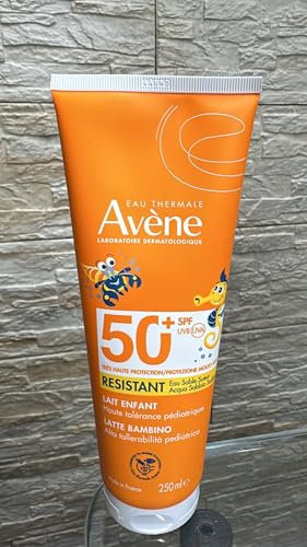 Avène Latte Bambino Protezione Molto Alta SPF50+ Solare per Pelle Sensibile, 250 ml
