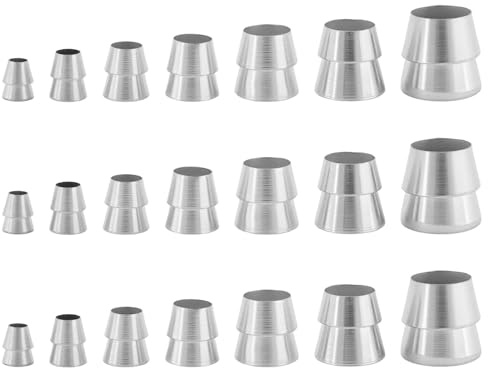 Briny River 21-teilige Runde Axtstielkeile Handmetallkeile für Axt Klauenhammer Vorschlaghammer Axtstiel (8 Mm 10 Mm 12 Mm 13 Mm 16 Mm 18 Mm 19 Mm)