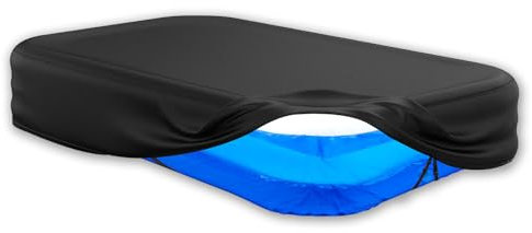 Rechteckige Poolabdeckung für Aufblasbaren Pool, 310 x 188 x 53 cm wasserdichte Abdeckung aus 210D PU Oxford Gewebe mit Gummiband und Schnallenschlaufe