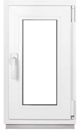 Framex Ventana de plástico para sótano, 40 x 70 cm, 400 x 700 mm, triple acristalamiento, 32 mm, inclinación giratoria DIN derecha, todos los tamaños