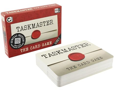 Ginger Fox Taskmaster Special Edition Card Game | Compete in Silly Tasks From The Show | Great Family Fun Gameplay