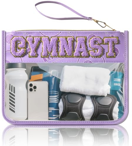 Baseball Gift Bags Baseballs Treat Bags Team Gifts Clear Chenille Letter Zipper Pouch Accessories Stuff Sport Portable, Gymnastics, M, Sports