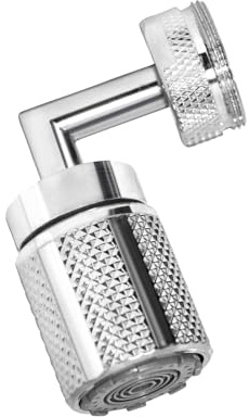 GUOYOU 720°Schwenkbarer Wasserhahn Strahlregler, Wasserhahn Aufsatz | DrehbarerWasserhahn Aufsatz Schwenkbar Wasserhahns Sieb mit 3Sprühfunktionen für Küche Passend 22mm,24mm Wasserhahns