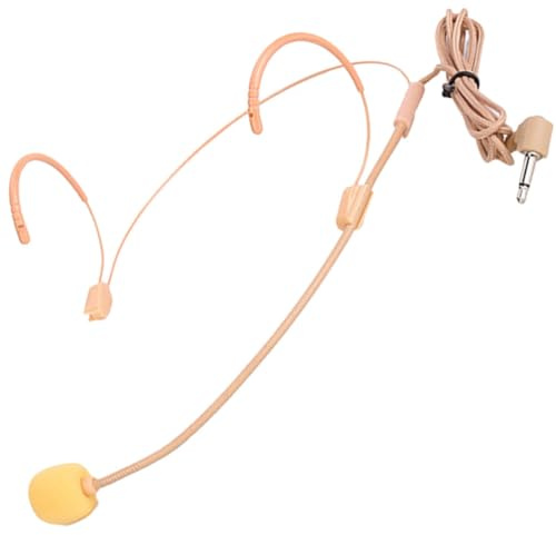 Head-mounted Microphone Light Abs Flexible Lightweight Headset | Stage Performance, Use with Megaphone, Tour Guide and Teachers, Compact Wired Audio Accessory