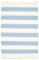 RugVista, Cotton Stripe, Teppich, Kurzflor Teppich, 140 x 200 cm, Rechteckiger, Moderner Kelim Teppich, Wolle, Flur, Schlafzimmer, Küche, Wohnzimmer, Hell Blau, Beige