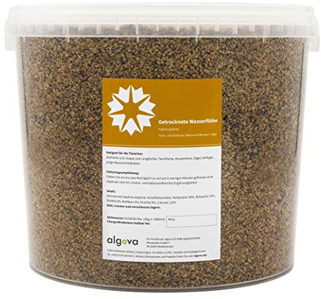 Daphnien Wasserflöhe getrocknet Fischfutter algova® (10L = 1600g)