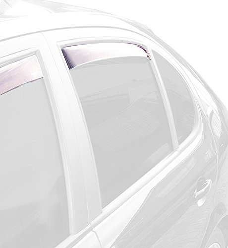 ClimAir Windabweiser Master Schwarz (Hinten) kompatibel mit Seat Alhambra / Volkswagen Sharan 2010-