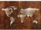 Runa Art Papier peint intissé 396 x 280 cm métallique Carte du monde | Toison Décoration Murale Salon Chambre á Coucherr | Fabrication Allemande | brun bronze 9031012a
