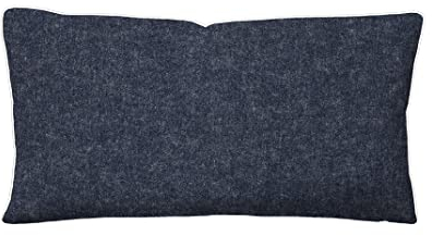 biberna 0840500 Melange-Flanell Kopfkissenbezug Marine 1x 40x80 cm