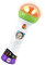 Fisher-Price Lernspaß Mikrofon - musikalisches Lernspielzeug mit Aufnahme- und Abspielfunktion, Liedern, Lichtern und Karaoke-Funktion, REGT zur Bewegung an, ab 18 Monaten, Version: Polnisch, FBP38