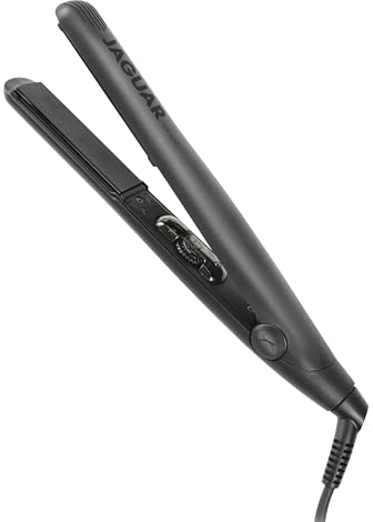 JAGUAR Plancha de pelo ST600 Black | Alisadora profesional de pelo con regulación continua de la temperatura | Con placas calefactoras redondeadas y con resorte | Del profesional para usted