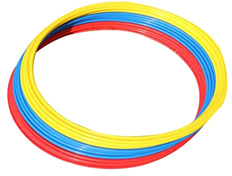 LIOOBO 6 stücke Agility Ringe Geschwindigkeit Agility trainingsringe für Trainer Leichtathletik fußball fußball Kampfsport Training 40 cm