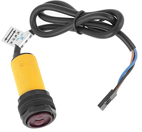 Oumefar Infrarot Sensorschalter E18-D80NK Einstellbarer Sensor Schalter zur Erkennung der Vermeidung von Infrarothindernissen 5V-Erkennung 3-80 cm fotoelektrischer Infrarotsensorschalter
