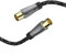 Hama | Cable de antena 120dB 1.5 metros (Cable de antena conexión coaxial macho a hembra, cable HD TV, 8K, metal, chapado en oro, 120 dB, 1,5 m, 75Ohm)