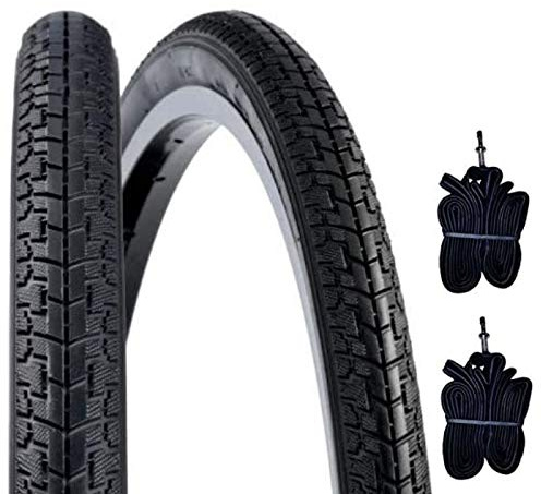 DSI 2 neumáticos 26 x 1 3/8 (37-590) + Cámaras | Neumáticos negros neumáticos neumáticos City Bike Holanda carretera bicicleta de época