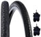 DSI 2 Reifen 26 x 1 3/8 (37-590) + Kammern | schwarze Reifen City Bike Holland Straßenfahrrad