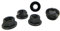RISON Titanium Mutter Titan Flansch Vollmetall Kontermutter M8x1.25mm Titan Kettenradmutter GR5 Sicherungsmutter Schwarz 6AL4V Titanflansch-Sicherungsmutter 5 Stück