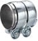 X AUTOHAUX Exhaust Pipe Tube Joiner Connector Sleeve Clamp 64mm 67.5mm 75mm