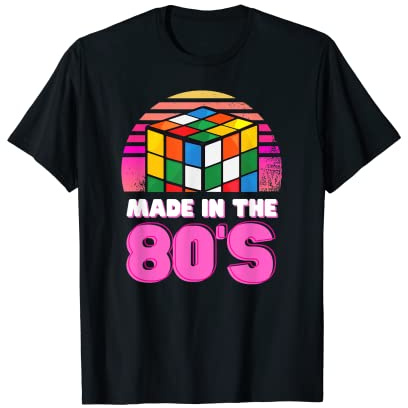 retrò anni '80 rad anni '90 ha fatto il cubo degli anni '80 Maglietta