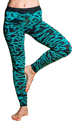 PANASIAM Leggings batik2, Turquoise (Tydy08), S