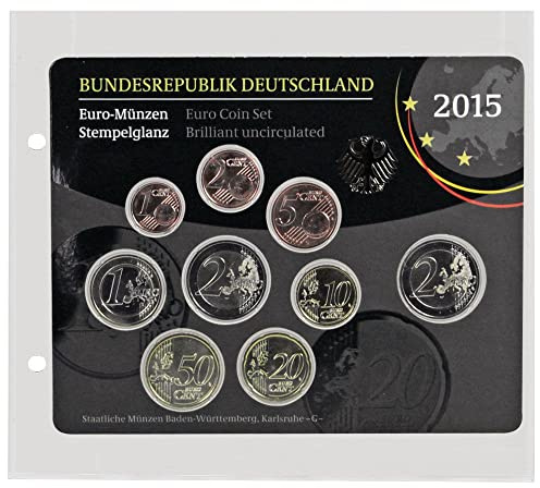 SAFE ARTline Münzblatt für 5er-Set 20 Euro PP im Blister | Passendes Ergänzungsblatt für einen deutschen 5er-Satz 20-Euro-Münzen in Polierter Platte im Originalblister