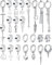 Diamday 25 Stück Ohrclips für Herren Edelstahl Kreuz Kette Baumeln Ohrringe Schwarz Huggie Ohrringe Non Pierced Punk Gothic Kpop Ohrringe Set Fake Creolen Ohrringe Silber