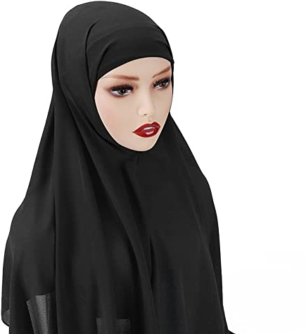 URFEDA Hijab,Jilbab für Damen, zum Überziehen,Frauen Baumwolle Muslimische Turban Hijab Kopftuch Schal Muslim Pashmina Islamisch Kopfbedeckung