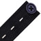 WedDecor 15mm Elastic Band with Buttonhole Flat Sewing Elastic Cord for Clothing, Knitting, Waistband, Sleeves, Gloves Sewing & DIY Projects - 2 Metres Sewing Band - Black