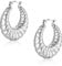 ASH'S CHOICE Sterling Silber 925 Creolen Ohrringe Oval Damen, Silber 925 Creolen Twist Ohrringe, Chunky Klobig Leicht Ohrringe Oval Knorpel Huggie Kreolen Kleine Creolen Glitze Damen Mädchen