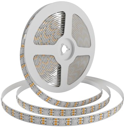 5m WS2812B Individuell adressierbare PCB RGB mit IC LED Streifen für inDoor Dekoration, Christmas, IP30 innen (Weiß, 5m 300LEDs IP30)