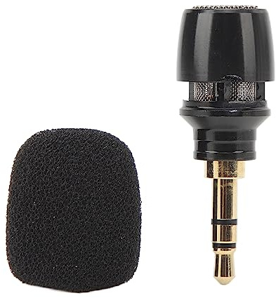 VBESTLIFE -Kondensator-Mikrofon, 3,5mm Hohe Empfindlichkeit, Tragbares Omni Direktion Ales Mikrofon, Kleines Mikrofon, Geräusch Unterdrückung Stecker und Spiel, für
